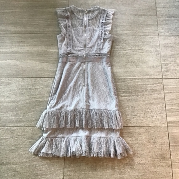 Trish Scully Silver Dress Size 2 - Picture 2 of 6
